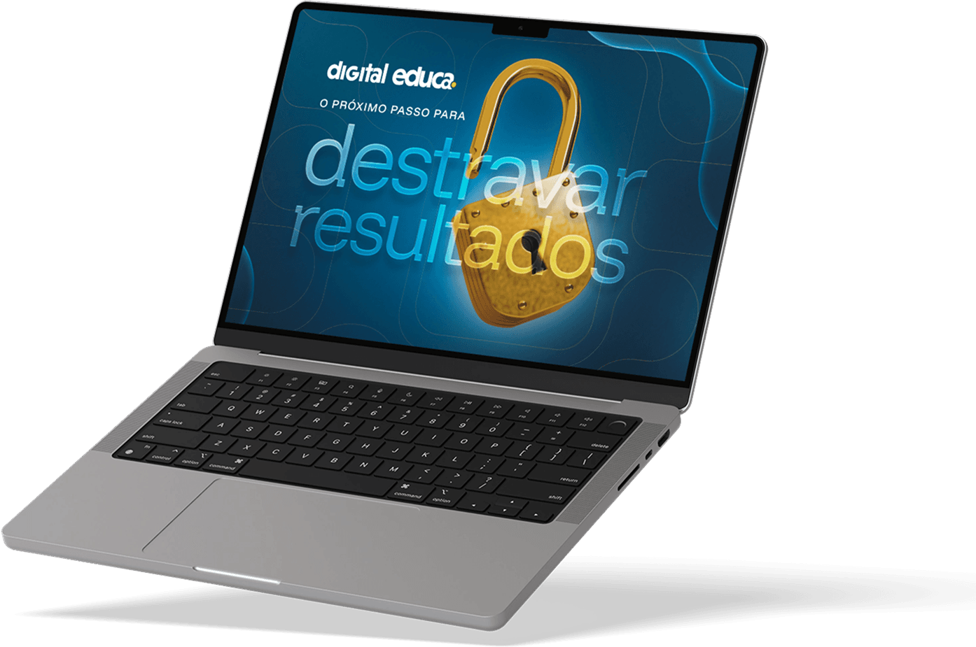 Notebook com a plataforma Digital Educa